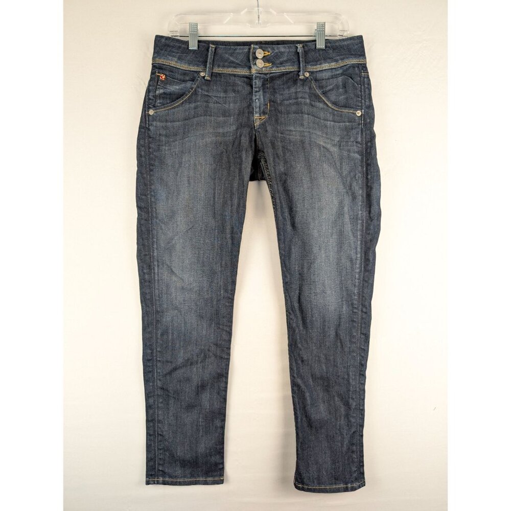 Hudson Jeans Womens‎ 27 Blue Collin Flap Pocket Skinny Crop
